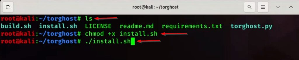 Torhost Tool install