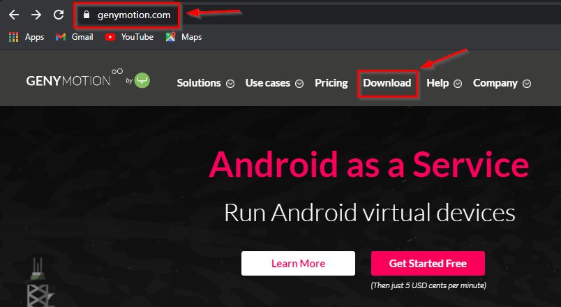 install bbm genymotion
