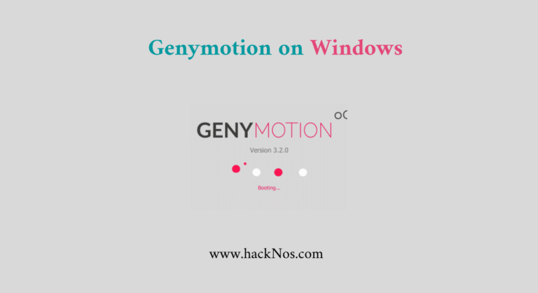 install genymotion on windows