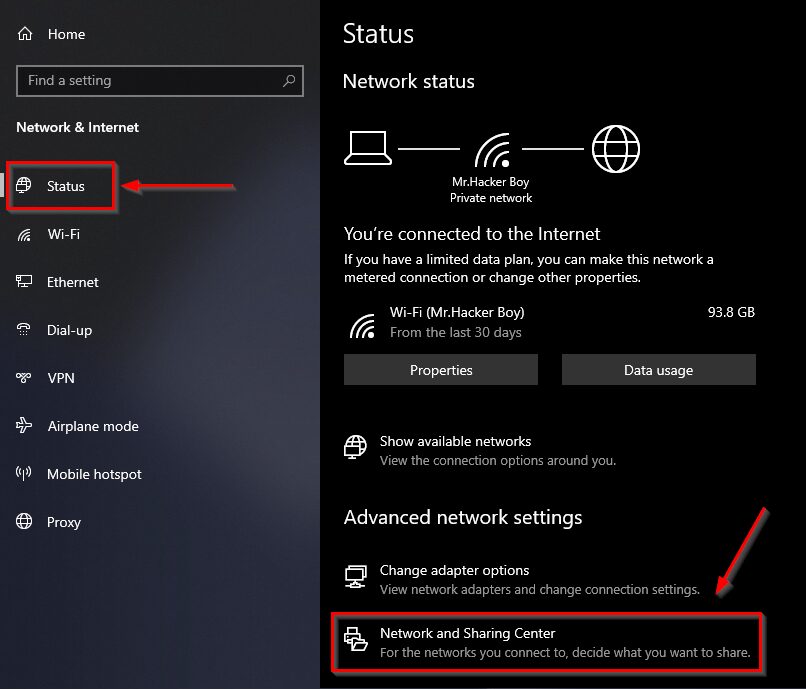 Find your Wi-Fi network password in Windows