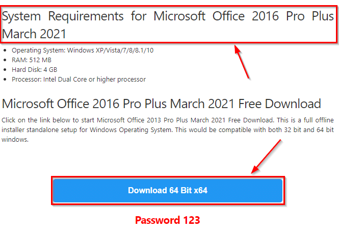 microsoft office 2016 free download 64 bit full version