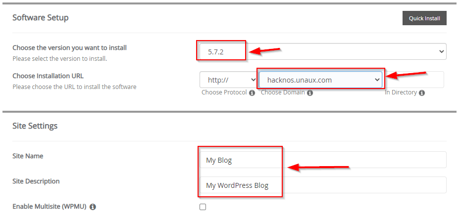Create Free WordPress Website