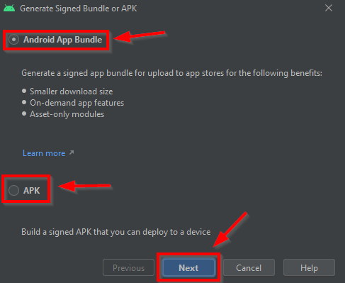 APK for Google Play Console