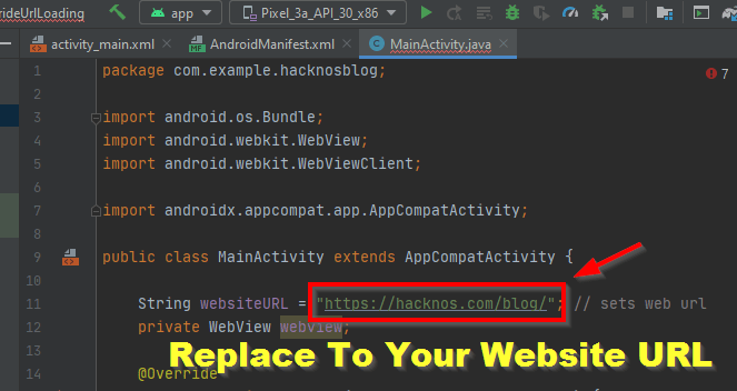 convert website to android app