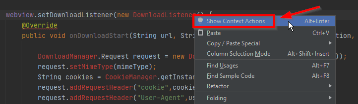 Enable Download Button In Webview Android App