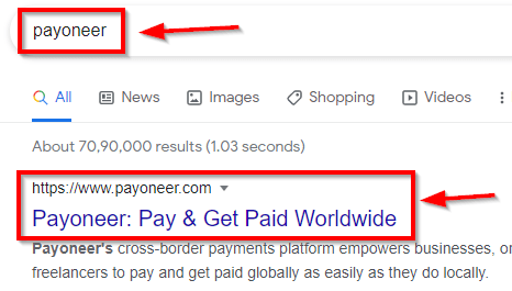 Payoneer Account