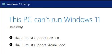 This PC Can’t Run Windows 11