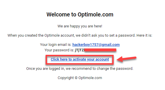 Create Optimole Account Free