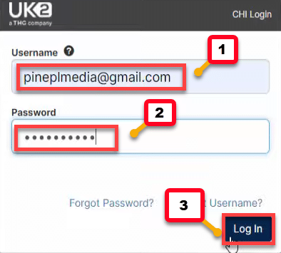 Reset Password for UK2