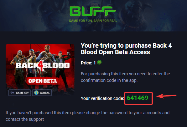 back 4 blood beta code