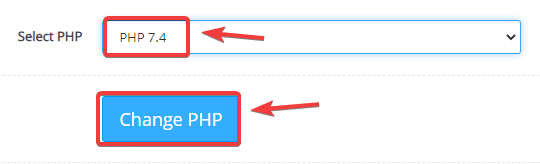 Change PHP Version in CyberPanel