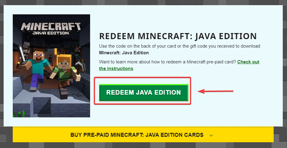 Redeem Minecraft Game Using Redeem Code