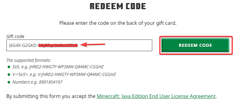 Redeem Minecraft Game Using Redeem Code