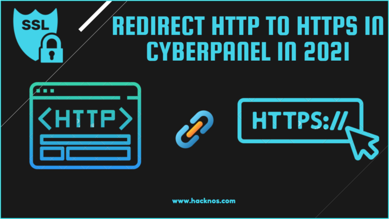 Redirect HTTP to HTTPS in CyberPanel