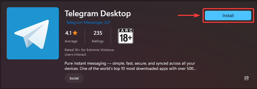 Download Telegram In Windows