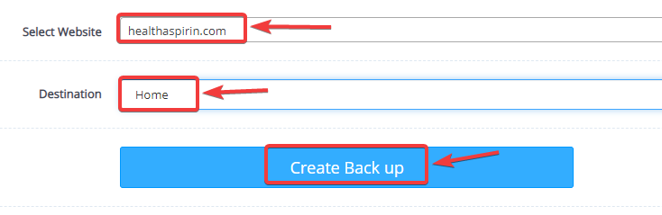 Create Backup In CyberPanel