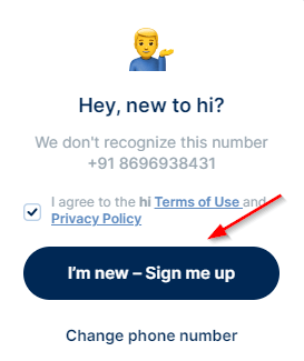 Creating an account on Hi Dollar using a computer