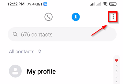 My Contacts Backup On Google