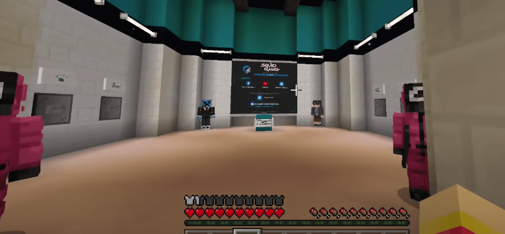squid game minecraft pe map download