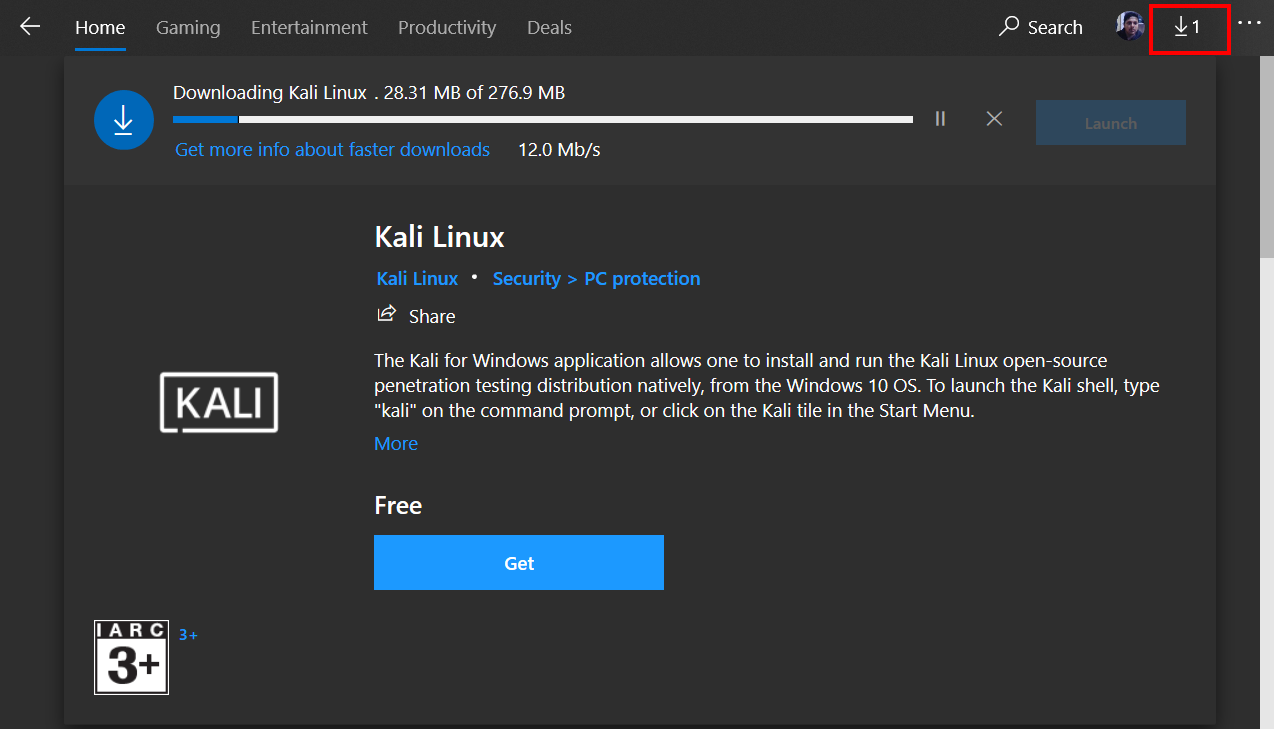 run kali linux on windows 10