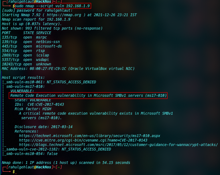 Nmap Vulnerability Scan - Nmap Vulnerability Scan Nmap scan open ports